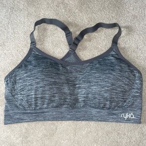 RYKA Padded Sports Bra Grey Large